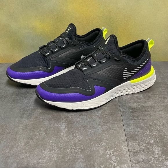 Nike Odyssey React 2 Shield BQ1672-002 Women's Black & Purple Running Shoe Sz 9M - Picture 3 of 16